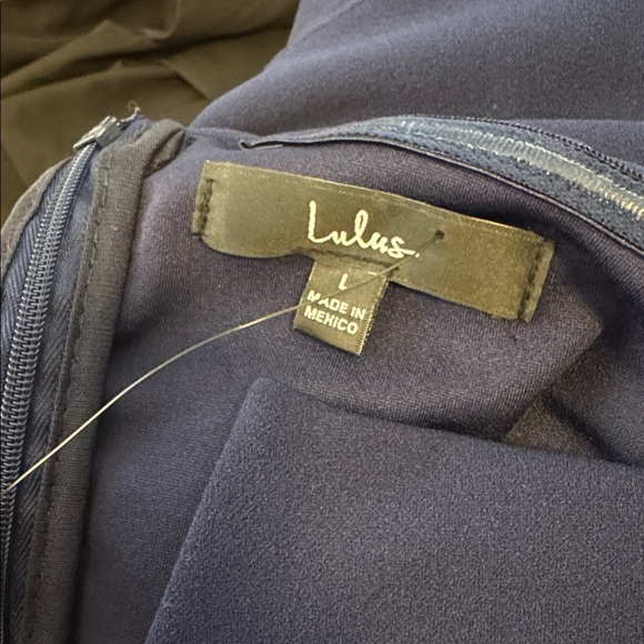 Lulu's NavyBlue Strapless Jumpsuit - Picture 6 of 6